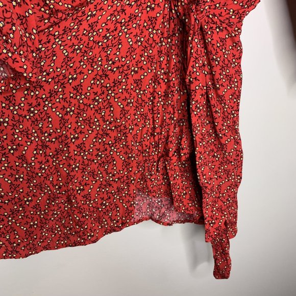 Free People Clara Floral Tunic Dress Red Small - Picture 10 of 16